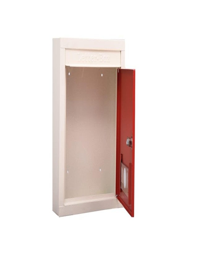 SPYLOCK Heavy Metal Letter Box Wall Mount Mailbox Red | 9×11×3 inch Post Box with Key Lock for Home Gate Office Apartment Society Use | Weather Resistant Secure Document Storage Box - Image 2